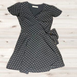 𝅺A&F Double Polka Dot Faux Wrap Mini Dress | Size  S